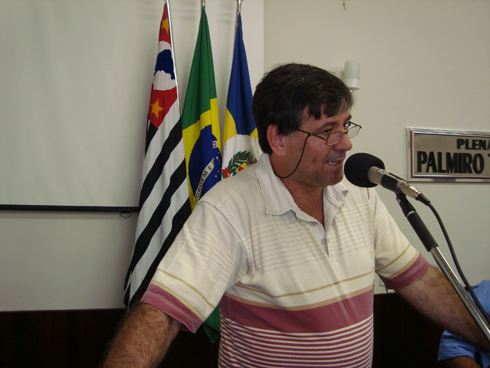 Dr. Lemo, na tribuna durante a 1ª sessão do ano